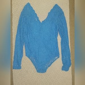 L&B Lucky & Blessed Lace Bodysuit NWT